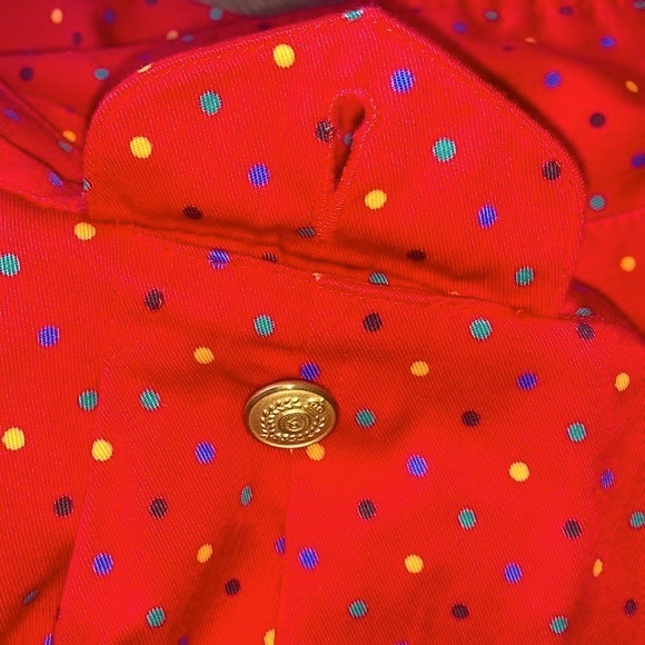 VINTAGE LIZ CLAIBORNE LIZSPORT HIGH WAIST POLKA DOT SHORTS - Picture 11 of 15